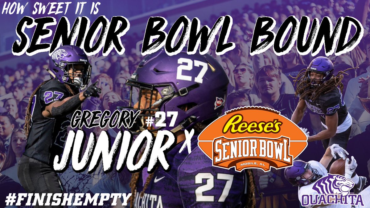 Congrats <a href="/objunior27/">Gregory Junior</a> on earning a bid to the <a href="/seniorbowl/">Panini Senior Bowl</a>! #FinishEmpty