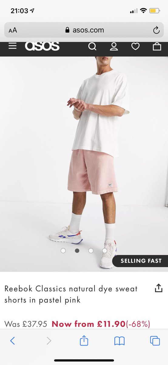 Hey @ASOS how can you call these Reebok classic sweat pants a Large? We both fit in them and my partner is usually an L/XL on his own 🤷🏼‍♀️🙈