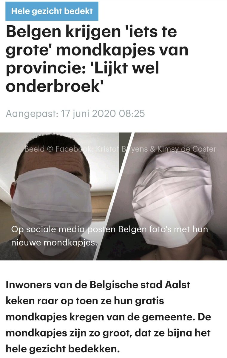 ThijsVandepoele's tweet photo. Never forget toen ze ons een gratis mondmasker gaven. https://t.co/yPJIcEQfpq