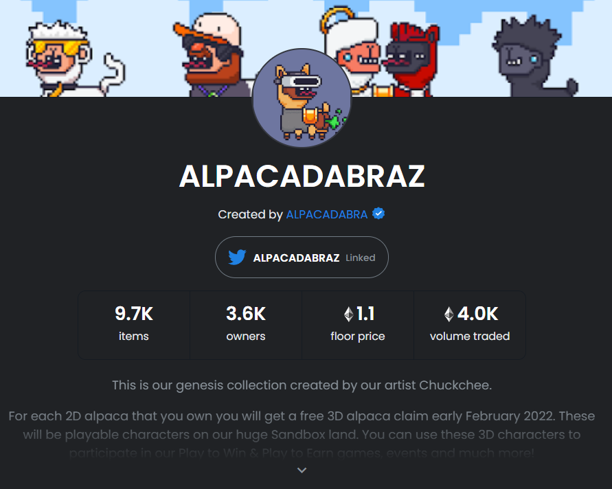 We broke the 1 Eth floor! 🔥
Thank you for being such a great family! 🦙