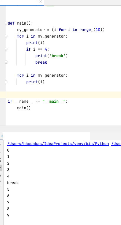 if you understand the code then you understand #generators in #pythoncode ;-) 
I find generators really great