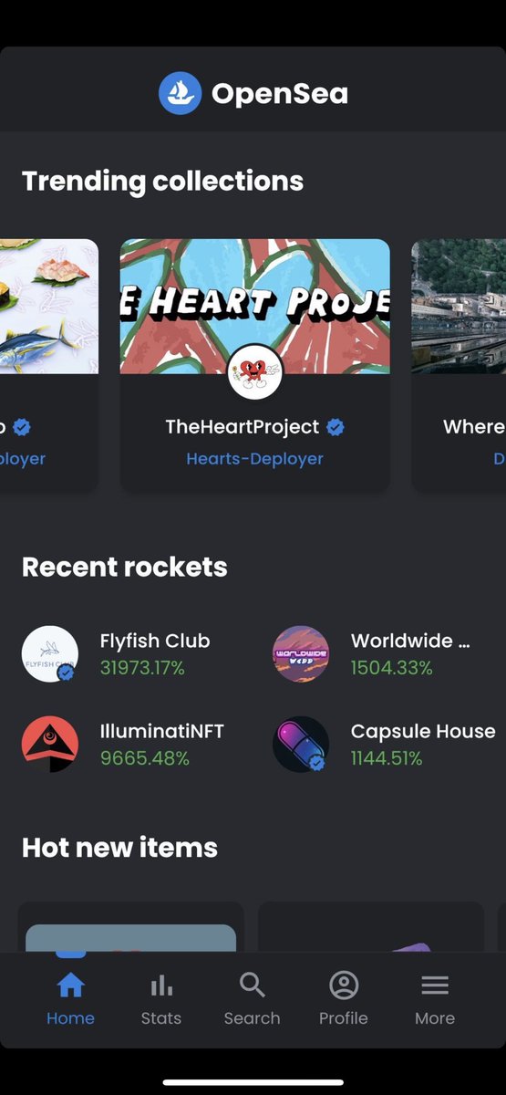 HeartNFTs's tweet photo. Trending on opensea, gm. 🌝 🚀 https://t.co/XFMiS3Y6U1