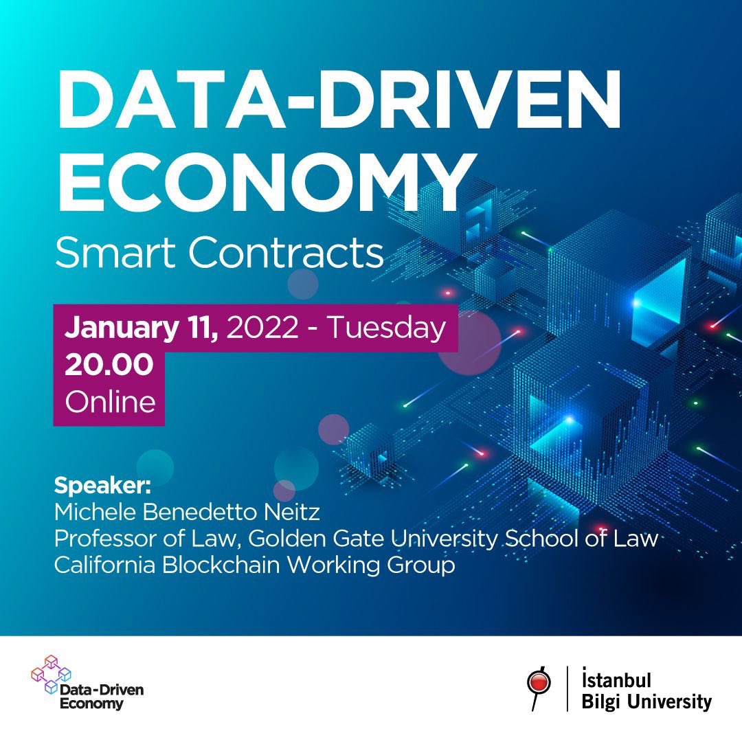 LeylaKeser's tweet photo. @BiLGiOfficial Law Faculty
#DataDrivenEconomyLab organizes a talk on #smartcontracts! Be a part of that ⬇️ https://t.co/RvHdSsW9SW