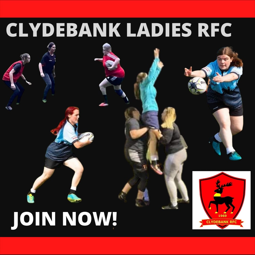 We Want You!
After a fantastic year with growing numbers and playing opportunities, NOW is the time to get involved in a brilliant team ❤
All abilities welcome! 
Join Clydebank Ladies Contact Rugby Team 🏈
Message for more information 💪
#newyearsresolution #fitness #womensrugby