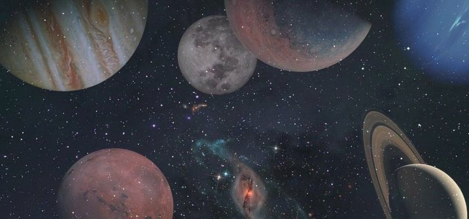 arislovelymoon's tweet photo. Ariana Grande albums as planets (write it in the cmmts) https://t.co/2GuYeB8uT7
