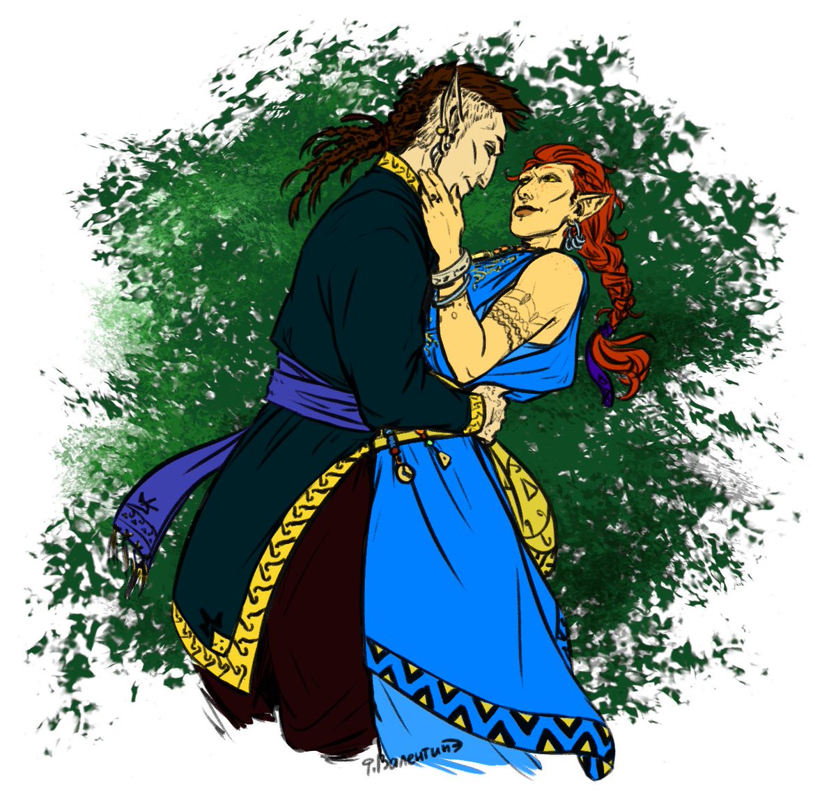 FioreValentine's tweet photo. Love affair at work :)
#tes #theelderscrolls #elf #dunmer #chimer #Nerevar #Almalexia https://t.co/VeyotcgUHD