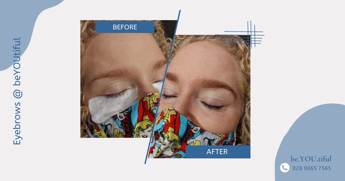 beyoutifulni's tweet photo. *#EYEBROWS @ #BEYOUTIFULNI*

“Never underestimate the power of the eyebrow.”

This beYOUtie treated herself to an eye pack treatment, consisting of lash and brow tiny, and brow.

Check out the difference in the before and after images below! #Belfast #Salon #Beauty #HeyBeYOUtiful https://t.co/yB6KWbjgtd