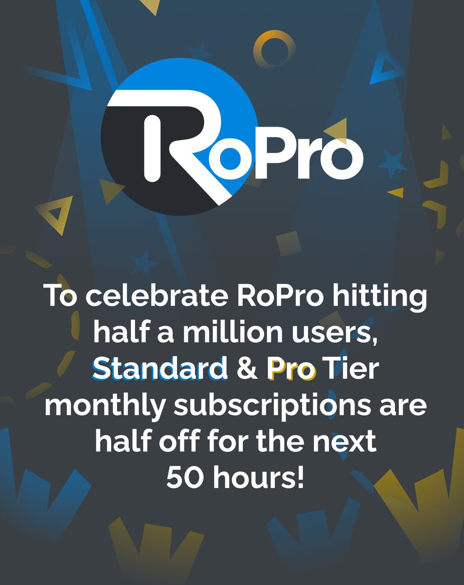 RTC on X: Popular extension RoPro has hit 1 million users. This makes RoPro  the third Roblox extension to surpass 1 million users, after BTRoblox and  Roblox+.  / X