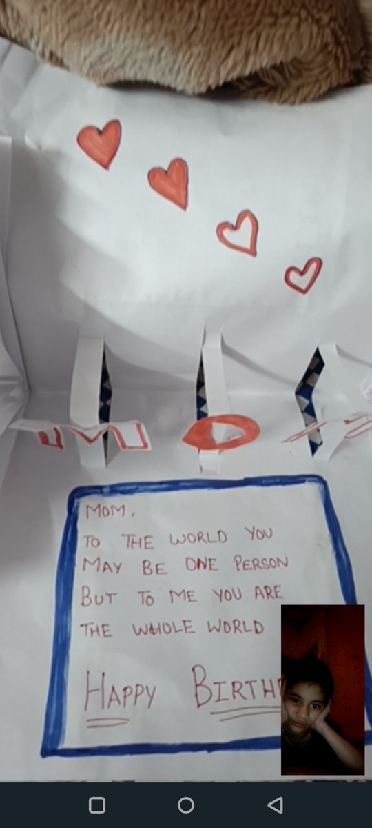 whitorangegreen's tweet photo. The best ever wishes on #Quarantine on #birthday from lovely #Daughter ... #OmicronInIndia #bestmomoments2022 https://t.co/eBdPYrzW00