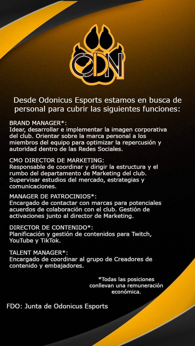 Odonicus Esports tweet media