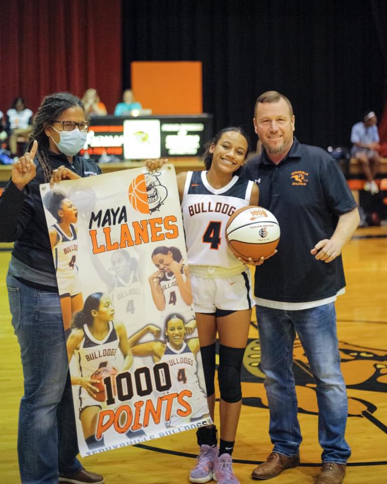 WELL...YOUR GIRL FINALLY IN THE 1000 point club. thank you for everyone that came to support, thank you to my coaches for being here for the last 6years of this journey and my family for being there every step of the way. WE DID IT ❤️