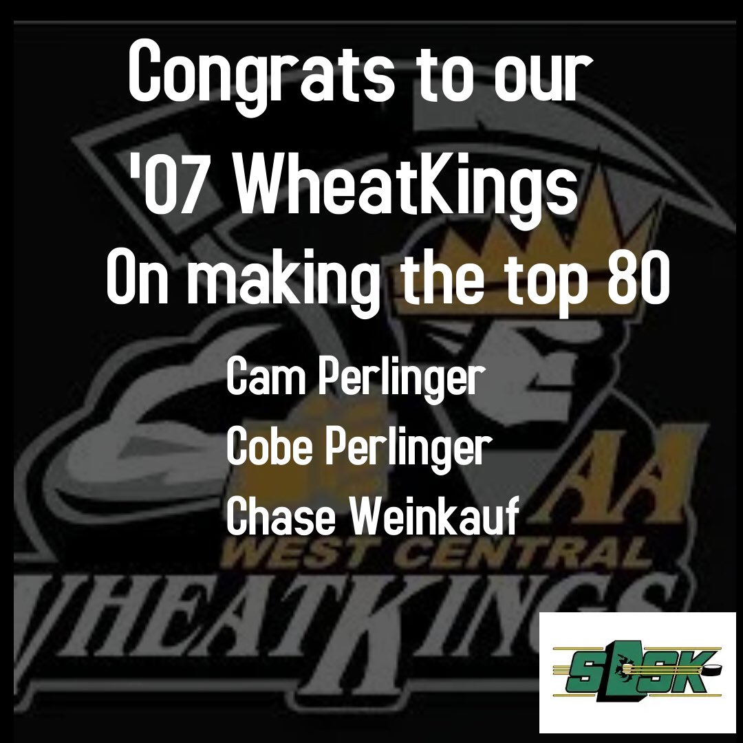 Huge Congrats to the young men on making the U15 Sask First top 80 #gowheatkings