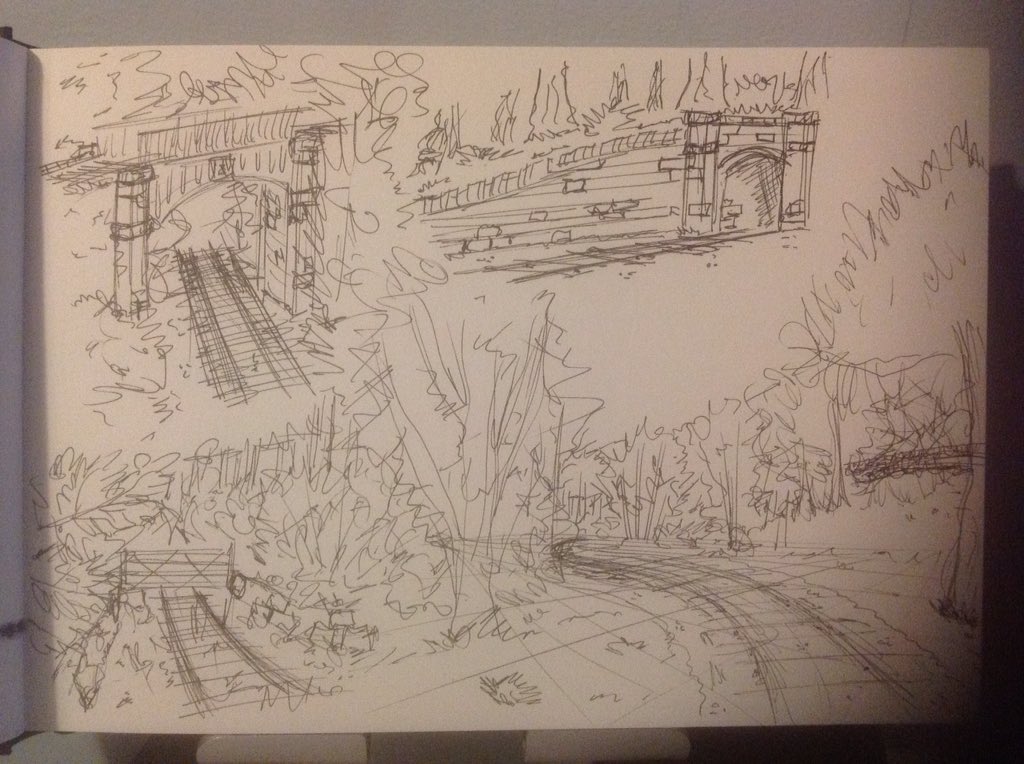 RSJ_Visuals's tweet photo. Some quick scribbly sketches to warm up this evening - Rough ideas for model railways.
#sketch https://t.co/2rgkmyWY4N