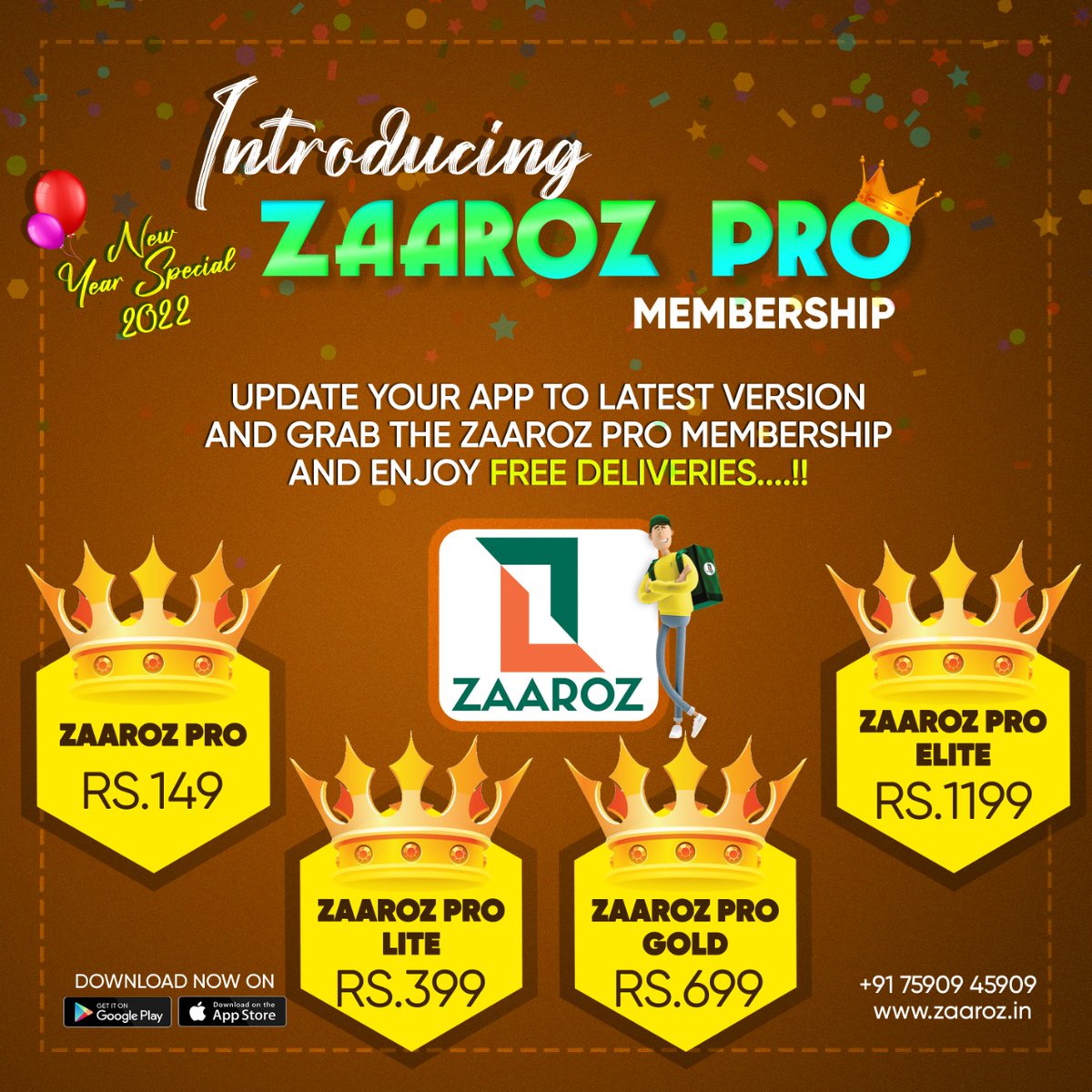 Zaaroz2's tweet photo. GRAP THE ZAAROZ PRO MEMBERSHIP AND ENJOY FREE DELIVERIES #zaaroztvm #fooddelivery #thiruvannamalai https://t.co/R5VQaZaiyt
