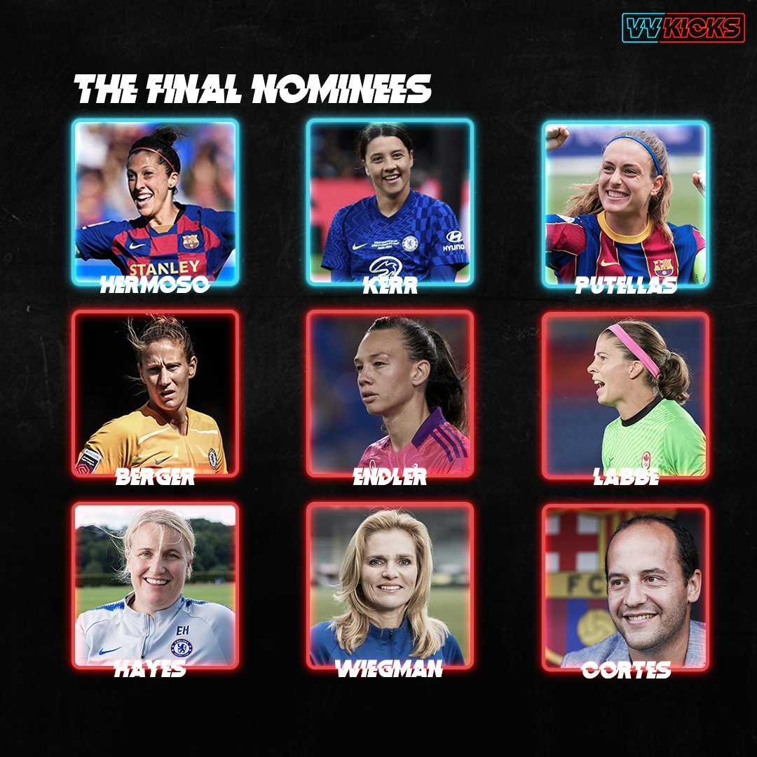 Dit zijn de genomineerden voor '#TheBest FIFA women's player, goalkeeper and coach'. Naar welke drie gaat jouw stem uit?