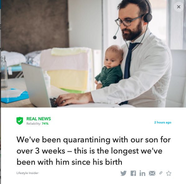 OigetitLife's tweet photo. We've been quarantining with our son for over 3 weeks — this is the longest we've been with him since his birth
https://t.co/GSVsLLCHUW
Read more: https://t.co/tn3bTkMHuK
#Fakenewsfilter #Realnews #covid #quarantining #parenting 
This article was fact checked by #Oigetit! https://t.co/rFPwH0IFV5