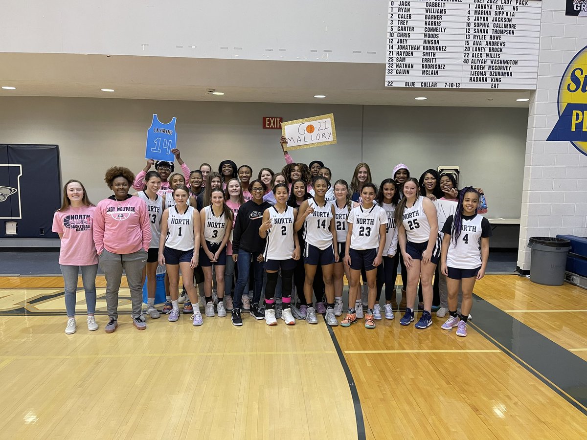 8th grade girls with the win.  That’s a sweep for today