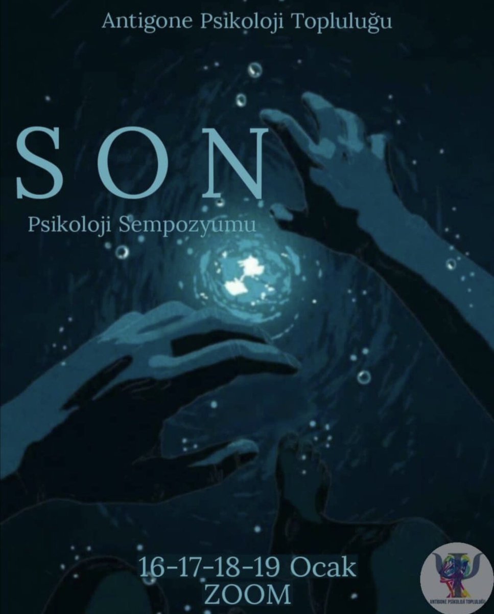 antigonepsk's tweet photo. Herkese Merhabalar 🌼
Antigone Psikoloji Topluluğu
Sanat Analizi (16 Ocak), 
Vaka Formülasyonu (17 Ocak), 
Makale Analizi (18 Ocak) ve 
Hayvan Psikolojisi (19 Ocak)
atölyelerinin ortak çalışması olan "Son" temalı sempozyumumuza katılım formumuz açılmıştır 🤍 https://t.co/YeHF05QTTD