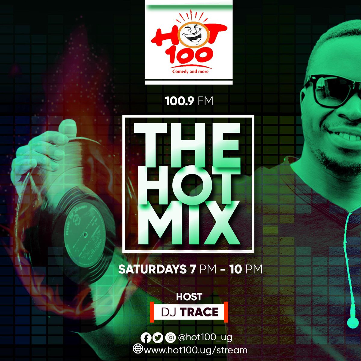 hot100_ug's tweet photo. Dealing with yo stress @DeejayTraceUG on the decks! #HotMixx #WkndzAreHot https://t.co/4M3fsc3Mnx