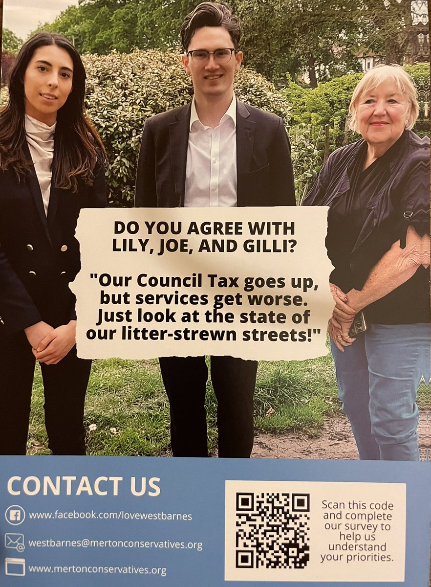 oonaghmoulton's tweet photo. Despite the rain ☔️ @mertontories were out campaigning for @GLewisLavender @Lily_Alimi  &amp; Joe Hackett in #WestBarnes 
It is time for change in Merton. 
Vote @Conservatives on Thursday 5th May 🗳💙 https://t.co/1HW2qOZTFX