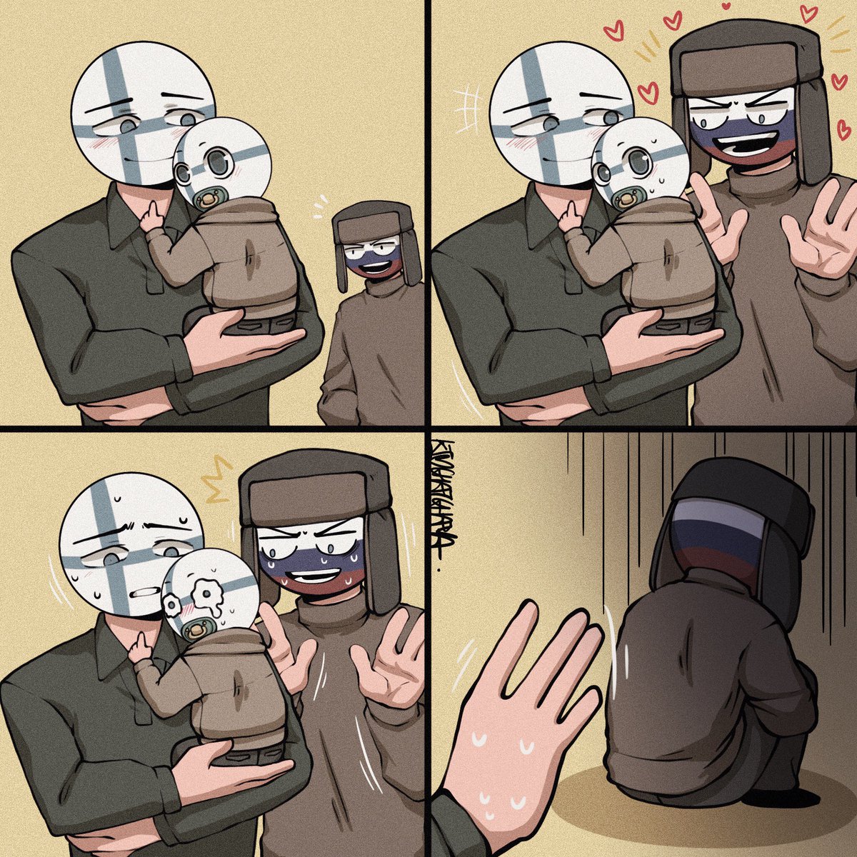 KimChatchaya's tweet photo. RUS and Friends : Sad
#countryhumans #countryhumansfinlan #countryhumansrussia #rusandfriend https://t.co/7lbLj9PidT