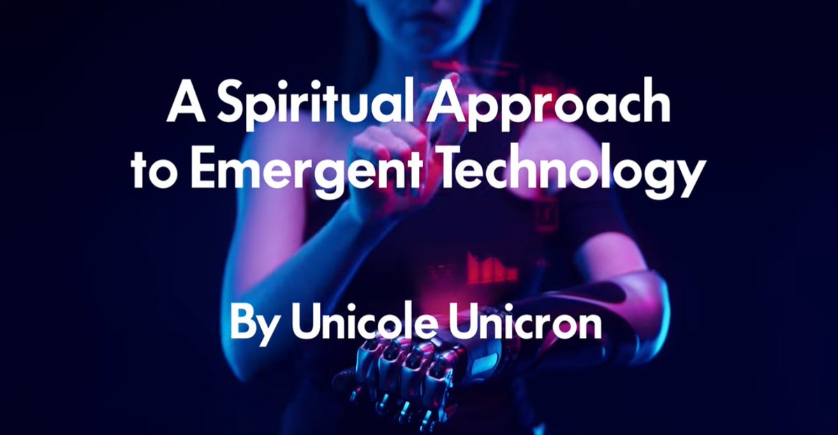 unicoleunicron's tweet image. The second part of my audiobook 🤖 A Spiritual Approach to Emergent Technology is available on YouTube.

Enjoy!

#techethicist 
youtu.be/mdJsYTR_PF8