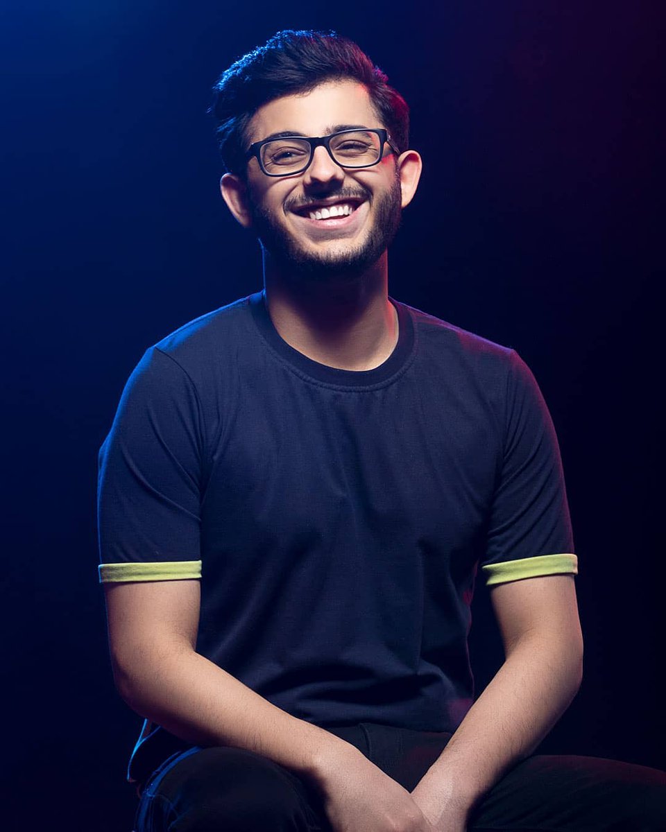 carryXmuskaan's tweet photo. Many many congratulations carry for 5 years of carry is live 😍😍 love to watching you.. You are the reason of my smile @CarryMinati #5yearsofCarryisLive https://t.co/wHDmnQaRzN