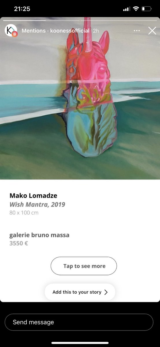 galeriebmassa's tweet photo. Our artist Mako Lomadze is cited by Kooness on its Instagram account story !! Congrats to her ! #makolomadze #makolomadzeart🍭💕 #galeriebrunomassa #kooness #tbilisi #milano #koonessofficial 🇮🇹🇬🇪❤️🙏😀 @KoonessOfficial https://t.co/y1eSa5bkXV