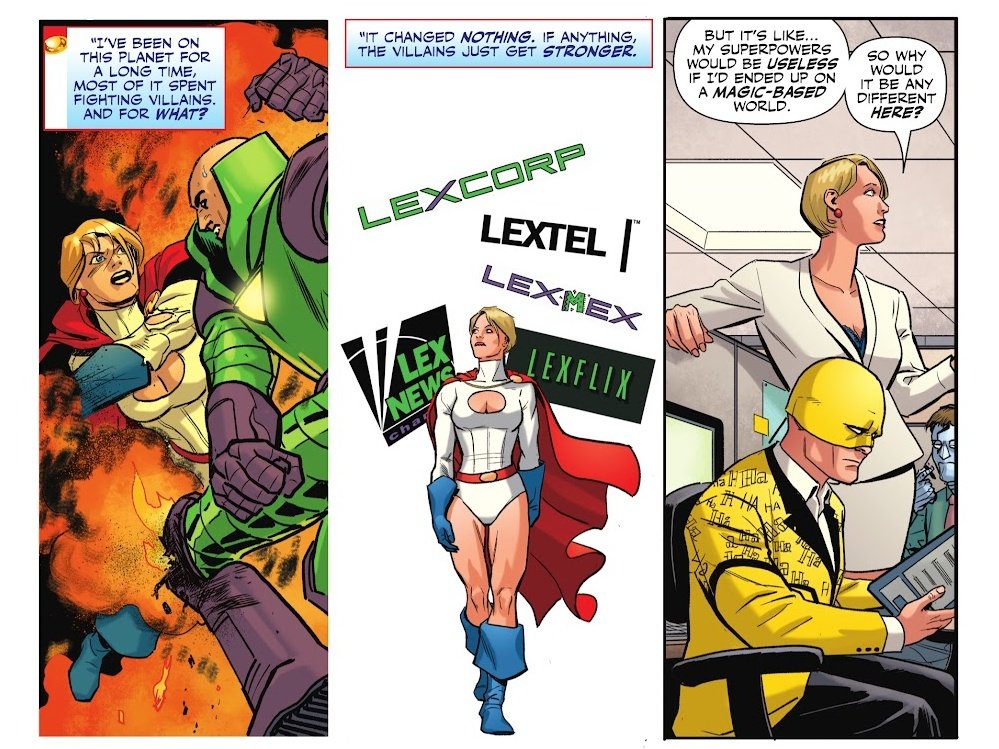 "If I ever get my hands on the guy who planned this... ooooh, will he be sorry!"

Karen Starr CEO, Starrware Industries
🌟Independent Portrayal
🌟Ships w/ chemistry
🌟Multiverse &amp; OC Allowed
🌟Banter &amp; SL 
🌟DMs Open/Lewd in DM only
🌟#Parody | #DCRP | #OpenRP
🌟Friendly writer