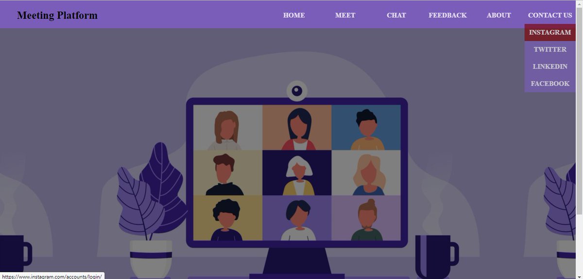 inevitable_ank's tweet photo. 12th day of #100DaysOfCode 
Learnings
~ Added footer, drop down menu and some hover effect in the "demo" meeting webpage.
~ Used HTML and CSS
Learning Frontend dev.
Web development 💛 https://t.co/Lr5sfO6n6R