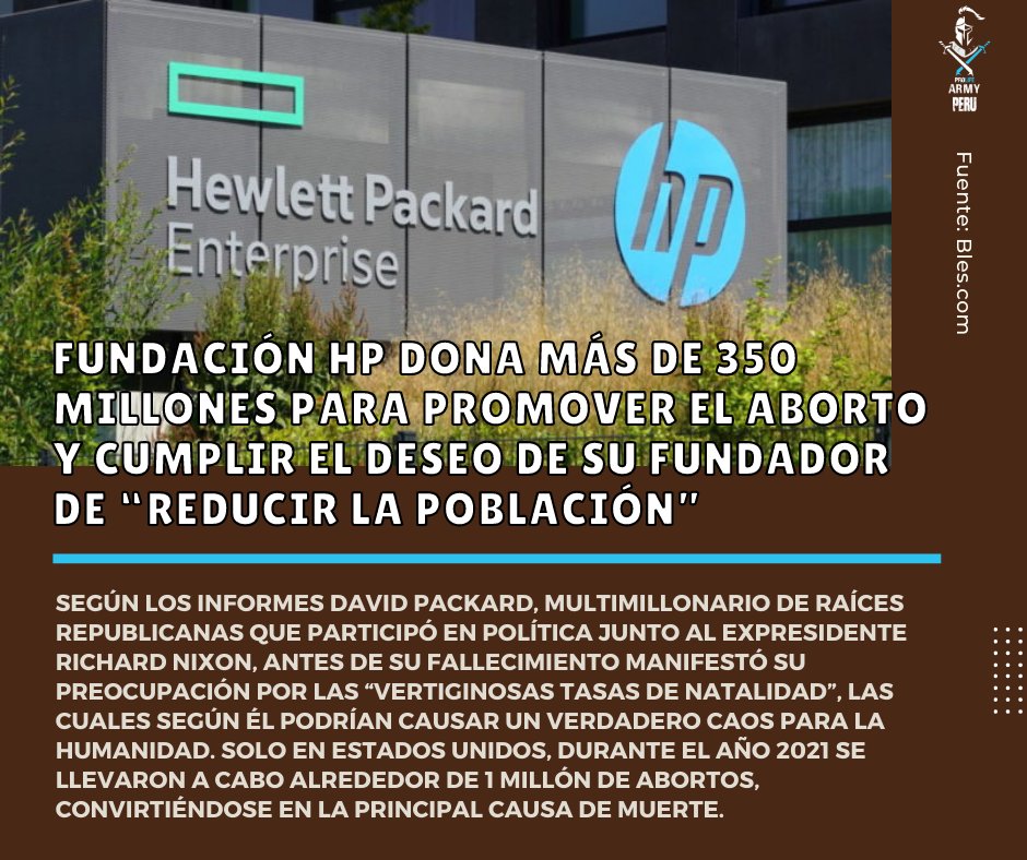 #EEUU🇺🇸❌❌❌"Durante el último año, la Fundación Packard jugó un papel central en la lucha por la desregulación de las pastillas abortivas, canalizando millones para impulsar la eliminación de las barreras del uso de estas".
A #SalvarLas2Vidas💙💙💙

👉 bit.ly/3n6JIqq