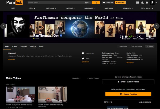 my new link since exactly 1 week #pornhub i came from rank 179k, but now i will go up like a rocket 😁<a href="/tag/pornhub"class="tags">#pornhub</a>