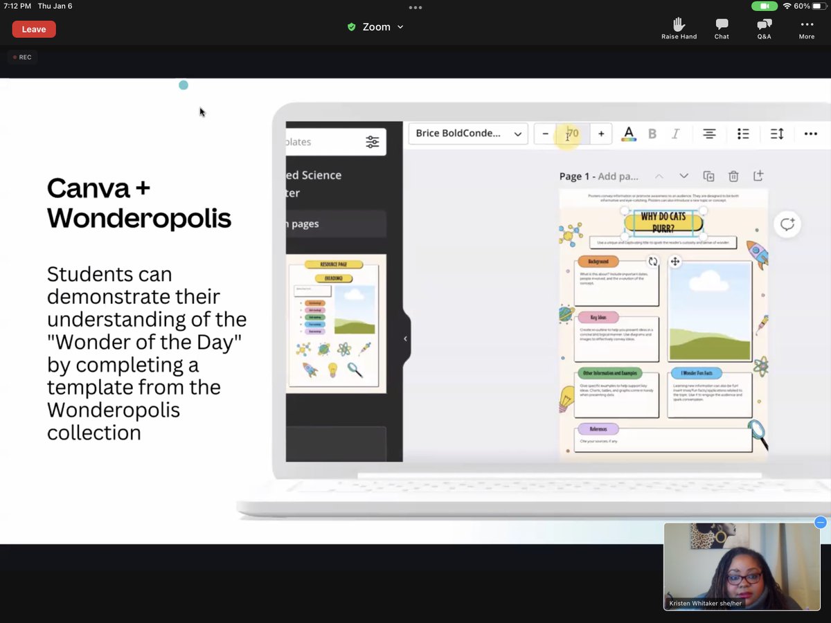 Wonderopolis's tweet photo. We had a great time with our friends at @canva on Thurs. Look through these highlights of the new #WonderDeck templates discussion.
We can’t wait to see your #WonderOfTheDay Designs!
Use the #WonderDeck templates now.
https://t.co/XMyhgSSdU3 https://t.co/a2kx4wOtDm