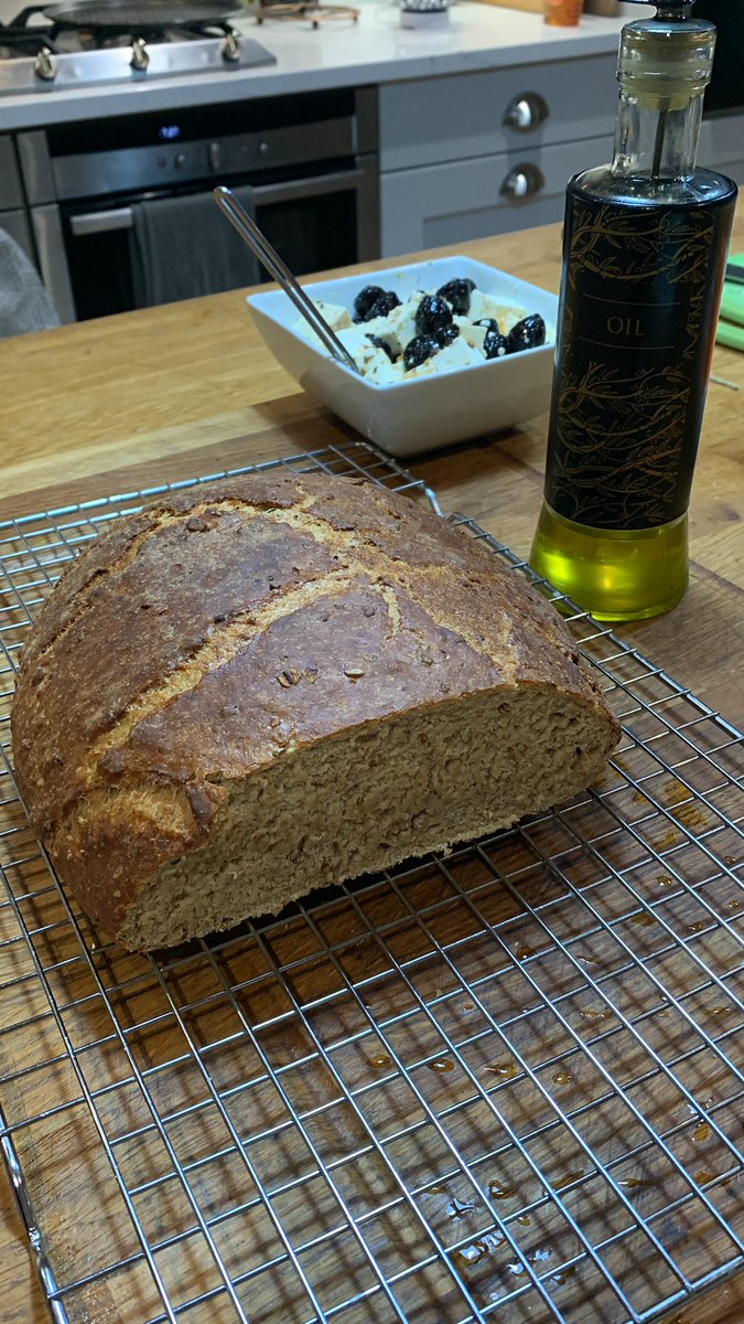 My first country style loaf , cant wait to dip in some oil and balsamic