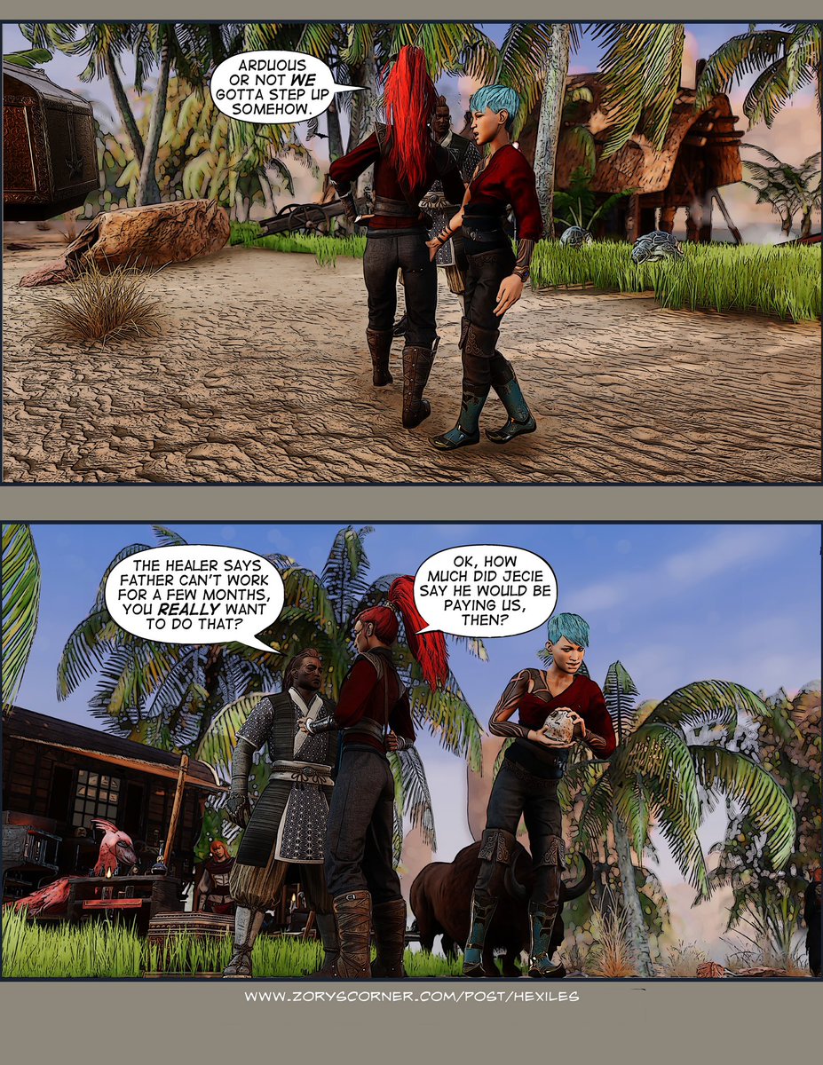 Jezori's tweet photo. #hexiles #conanexiles #madewithcomicdraw #virtualphotography #comics #shotwithgeforce #comic #artwork #fantasy #illustration #digitalart #gaming #virtualphotographer #funny #videogame #art #comicbookart #comicbookartist #3dart https://t.co/STUUX3kqeM