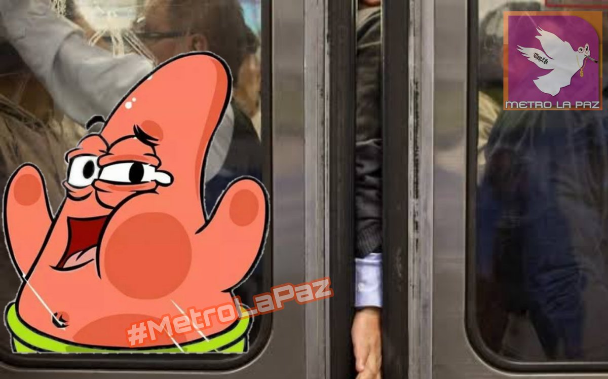 Yo todo chiquito todo aplastado, en el metro todas las mañanas
