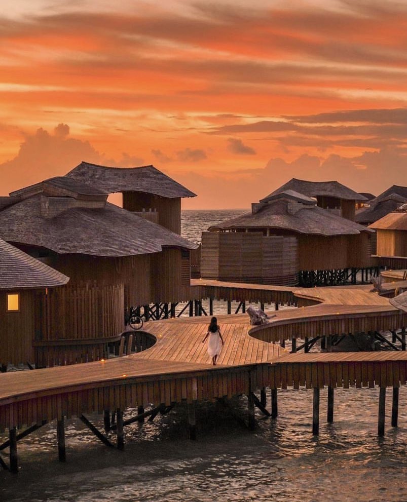 Sunset in Maldives