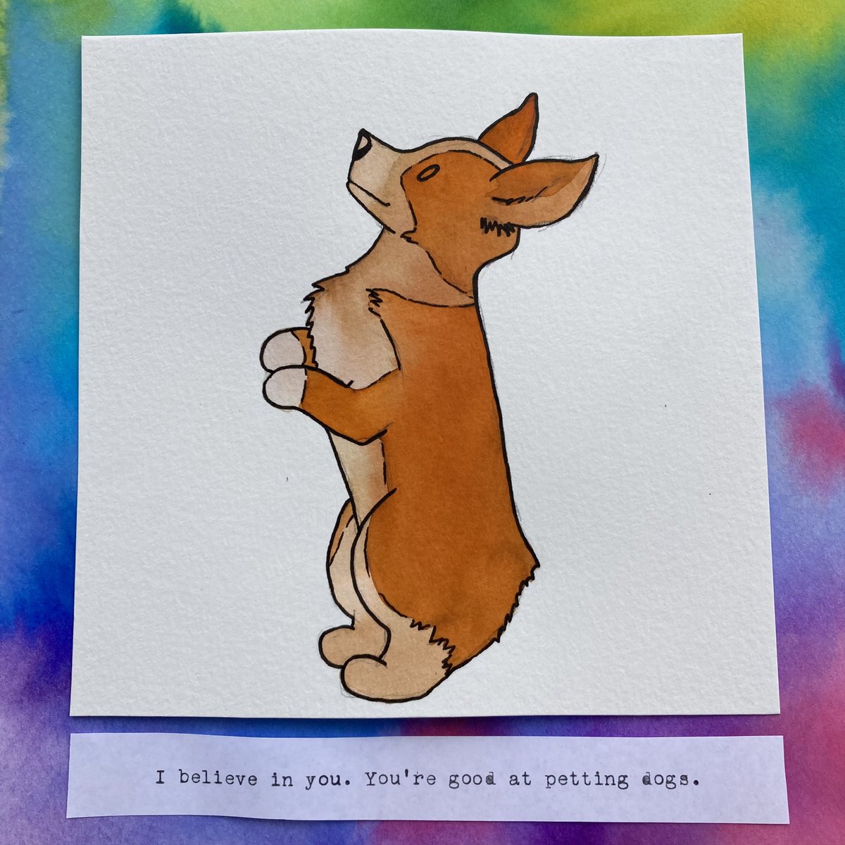CorgiDay's tweet photo. Four recent watercolor corgis! #ACorgiADay #kelseylovellecorgis https://t.co/1ki6Kp5agr