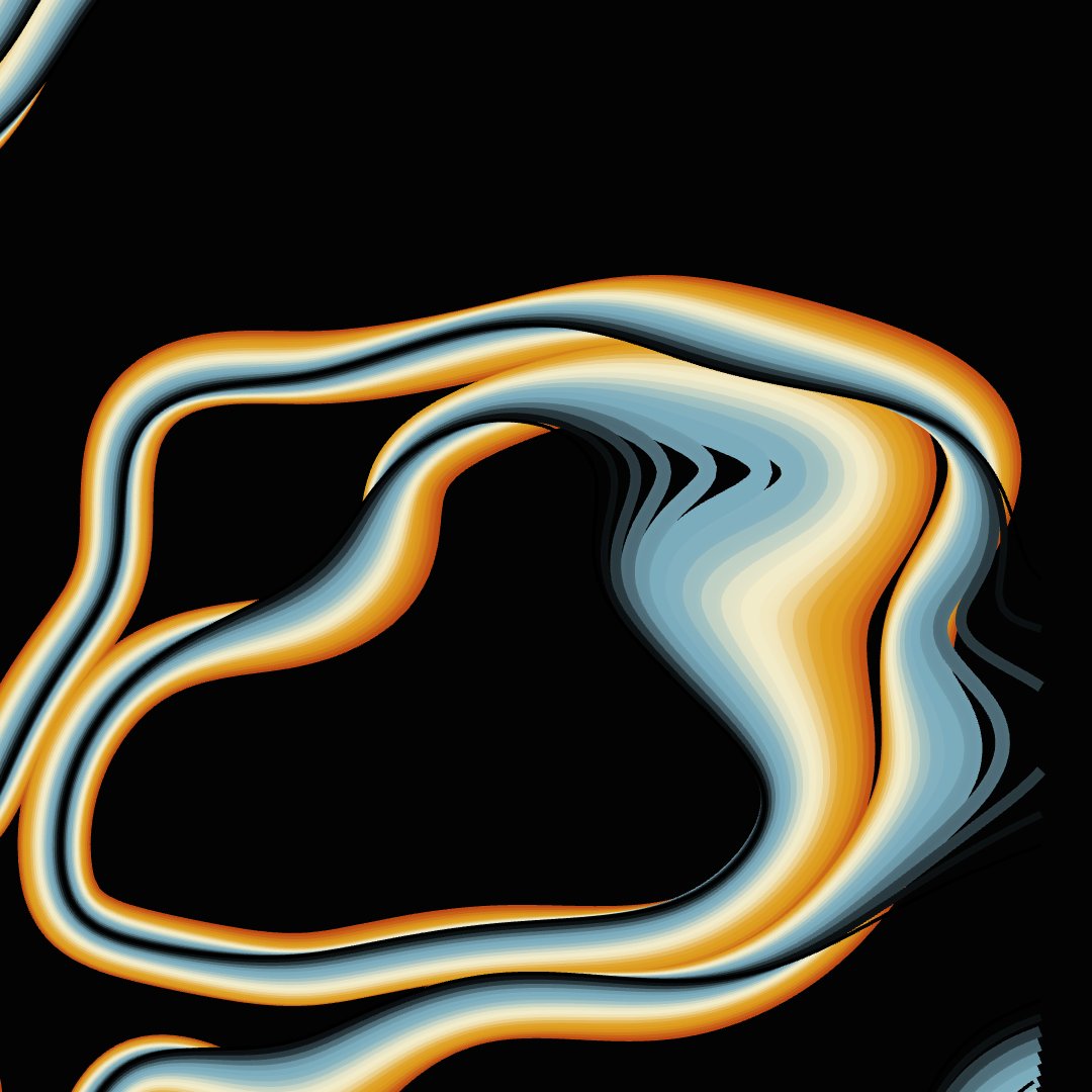 gbet79's tweet photo. loving the prompts of #genuary2022  single curve (with some echo)
 #genuary #generativeart https://t.co/ep59oATyWU