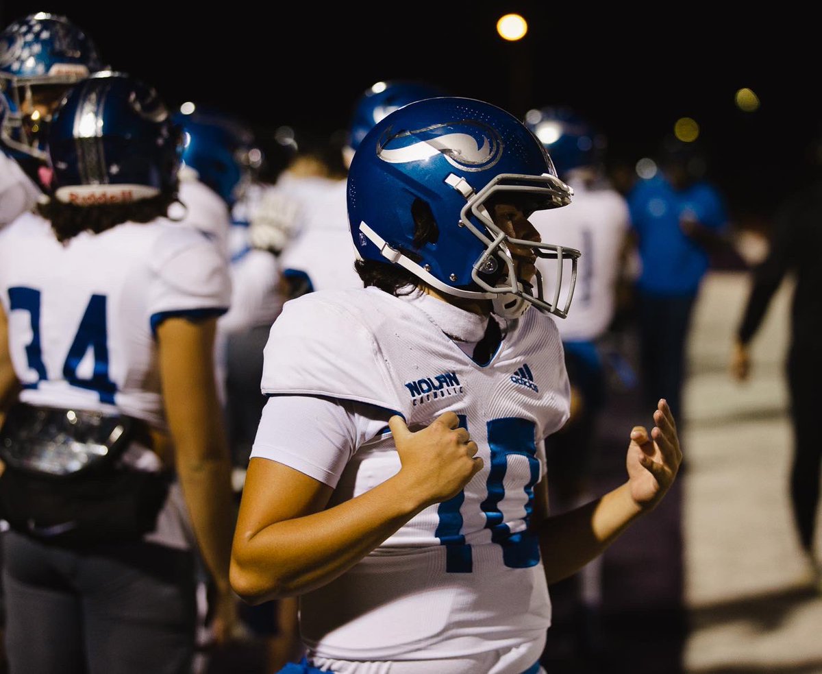 berkley_matsuda's tweet photo. When your QB is more than just a QB. 

📌Longest punt in the area
📌Semester High Honors &amp; 4.00 GPA 
📌Showing leadership on the 1st day in a new class 

💎💎💎💎💎

#proudmom #special #whosgonnabefirst 

@ColeMatsuda1 @NolanCatholicFB https://t.co/xGgzIdPOQw