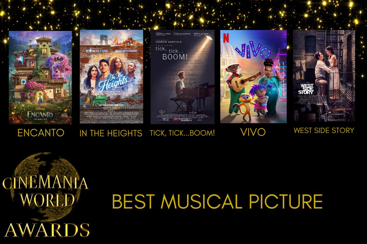 So proud to have been a part of such incredible films with the most talented people out there. Much love to the teams of #InTheHeights, #ticktickBOOM, and #VIVO! 🎶❤️ Thank you,  @CinemaniaWorld!

#CinemaniaWorldAwards