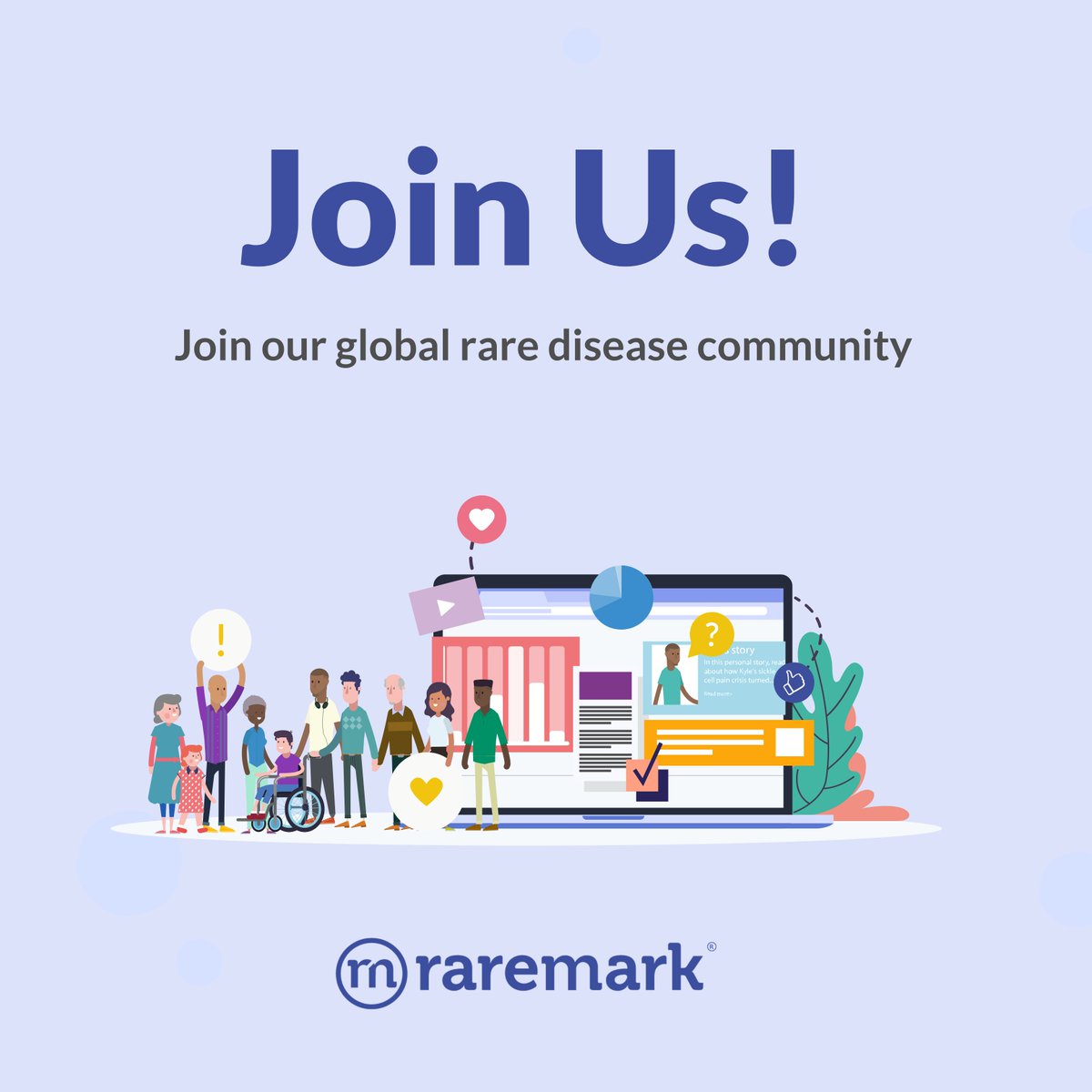 Together we can help each other understand, manage, and talk about rare disease. Join Raremark: bit.ly/3JS7T5S