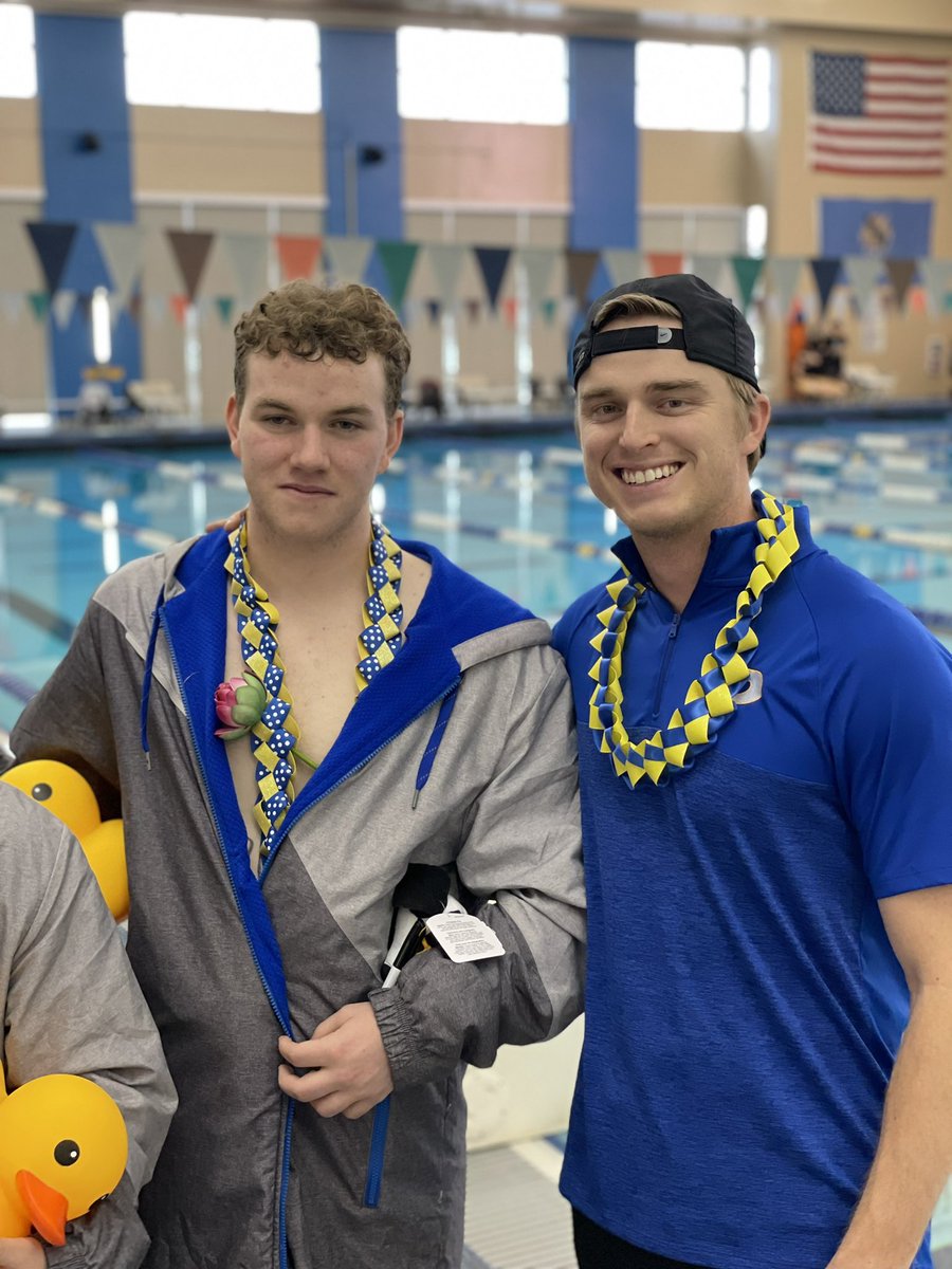 PiedmontAth's tweet photo. Thank you to our Piedmont swim team seniors for all of their hard work! Pictured below: Alex Walker, Grayson Varner, and Renee Simms. https://t.co/VsICfPRh21