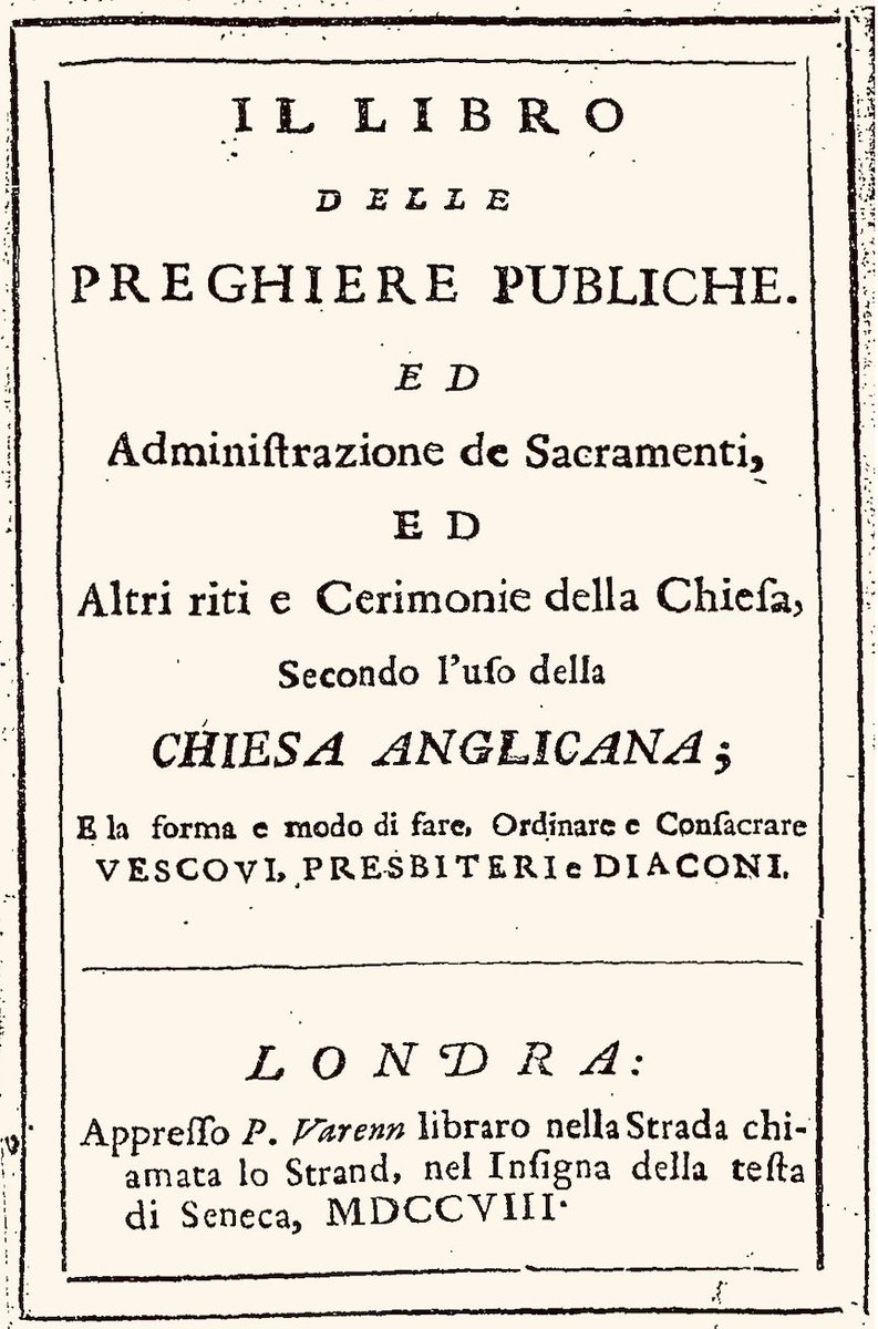 stefanovil's tweet photo. The bookseller and printer Pierre de Varenne, a #Huguenot who settled in England after the Revocation of the Edict of Nantes, reissued the unsold sheets of Brown’s edition with a different frontispiece in 1708 #HuguenotHist #AngloItalian #bookhistory #bookofcommonprayer https://t.co/Kx5AgZTxZF