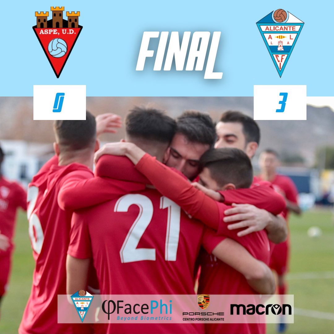 CFIAlicante's tweet photo. ✌️ Victoria ✌️
⚽️ @ASPEUDoficial 0️⃣
🆚 @cfialicante 3️⃣😉
👍 @esau_rojo 
👍 @laguna_29 (2)
#vamosalicante https://t.co/p8TRJjEljT