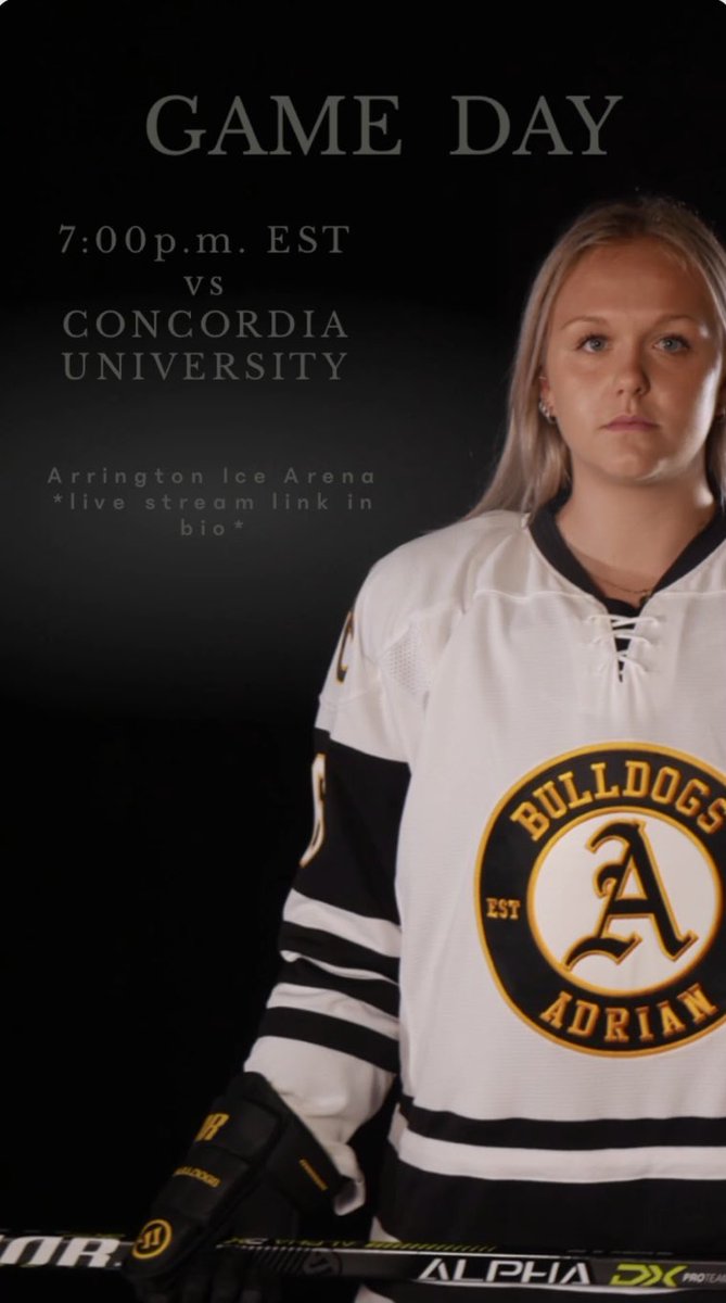 AdrianWD1Hockey's tweet photo. We’re back! We kick off the semester against Concordia University tonight at 7PM! 
https://t.co/j56Bwdg9QU https://t.co/dVVyZGODi0