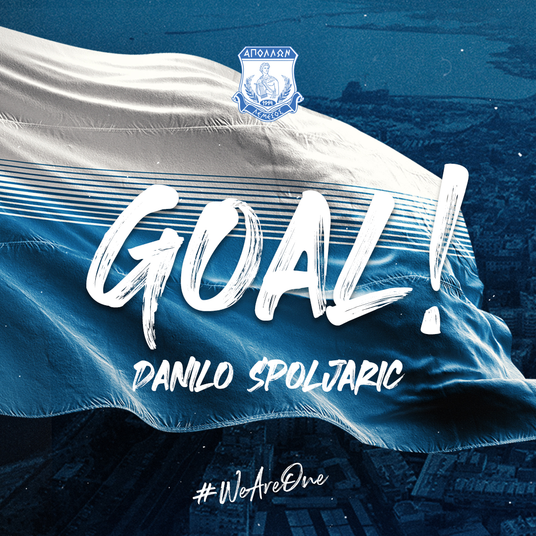 APOLLONOFFICIAL's tweet photo. 51' | 1⃣-1⃣ | #GOAAAAAAL με τον Σπόλιαριτς! 'Αμεση απάντηση για την ομάδα μας!
#ApollonFC #WeAreOne #AekApol https://t.co/ZsmFfdMbLn