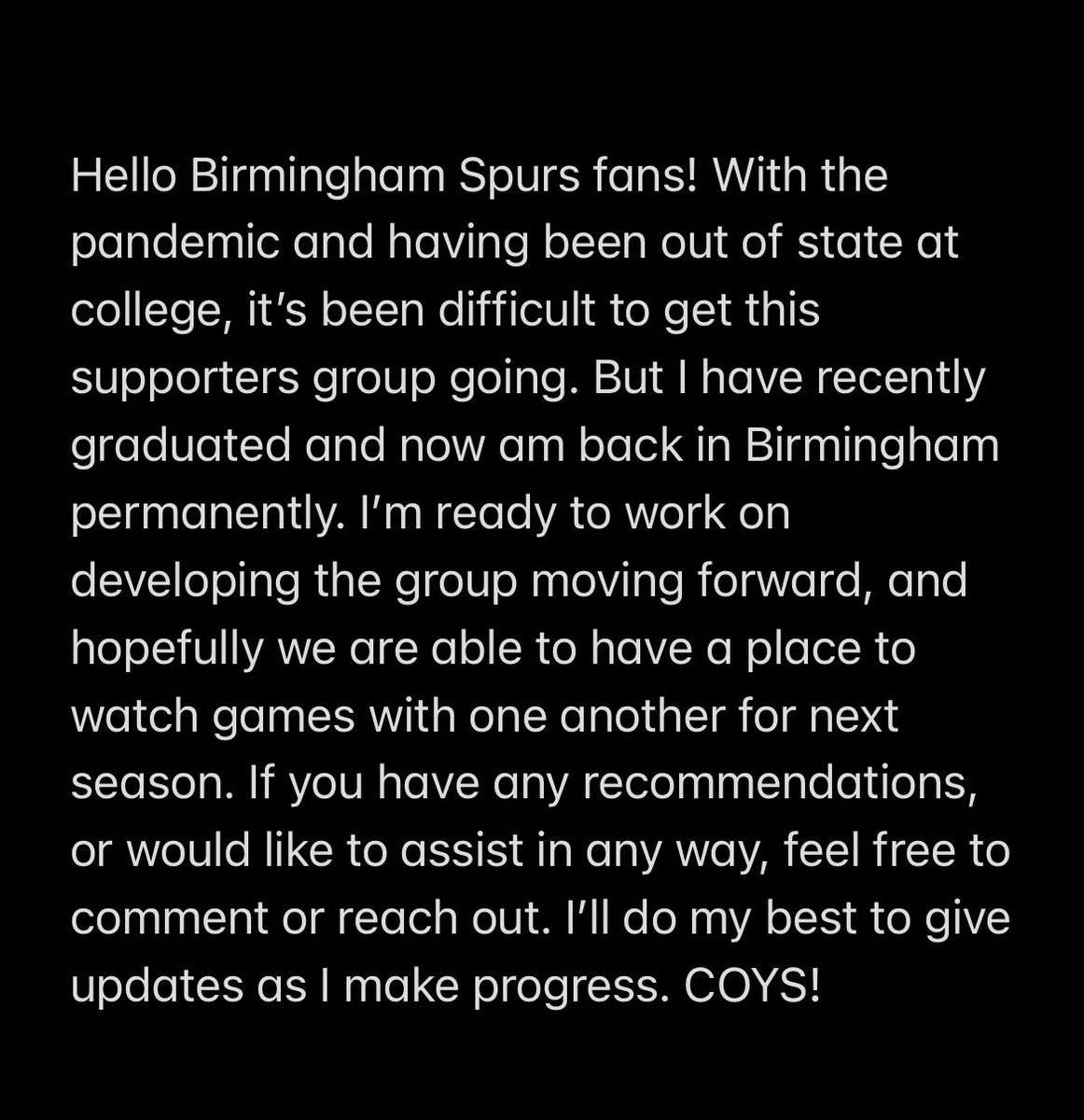 Birmingham Spurs (@bhamspurs) on Twitter photo 
