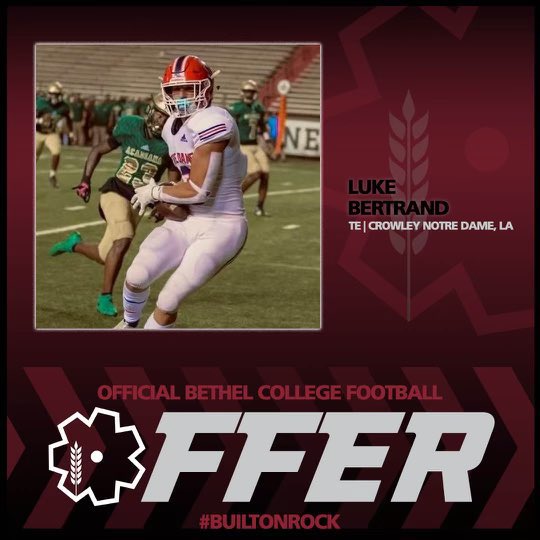 After a great talk with @Coach_MitchumBC I’m blessed to receive my 11th offer from <a href="/Threshers_FB/">Bethel College FB</a>. <a href="/FbIberia/">Acadiana Area FB Recruiting</a> <a href="/FormuLA_Scout/">The FormuLA-Scouting LLC</a>