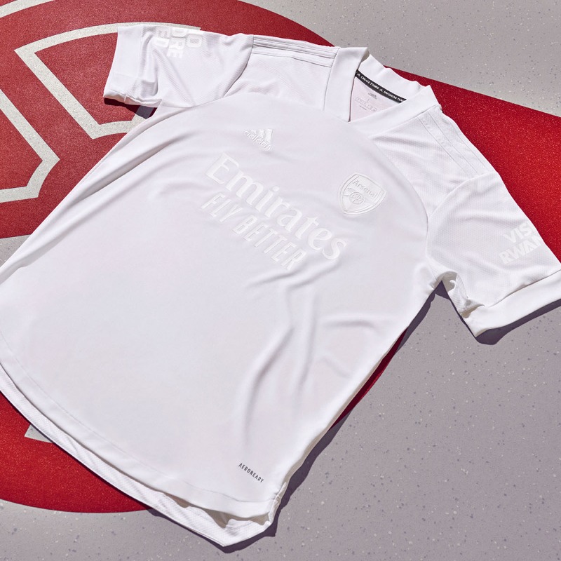 Arsenal's tweet photo. Tomorrow we wear white ⚪️

No More Red is our campaign to support young people in our communities, in collaboration with @adidasfootball